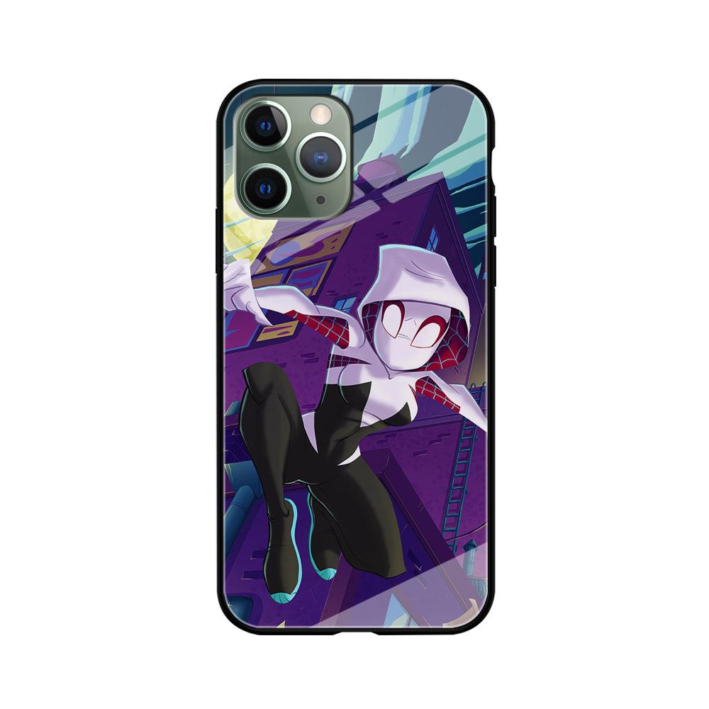 Spider Gwen Full Moon Mission iPhone 11 Pro Case-Oxvistore