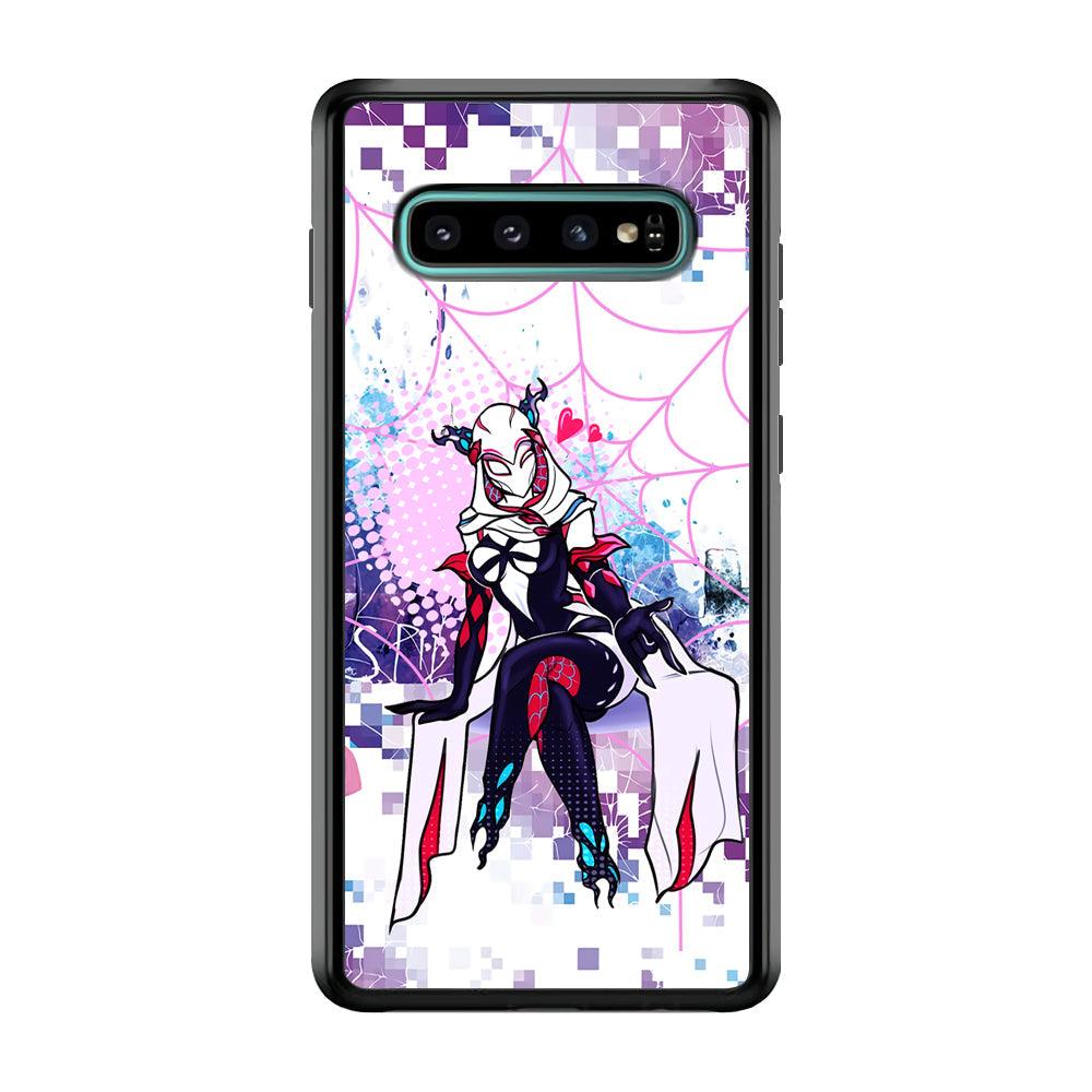 Spider Gwen Net of Love Samsung Galaxy S10 Plus Case-Oxvistore