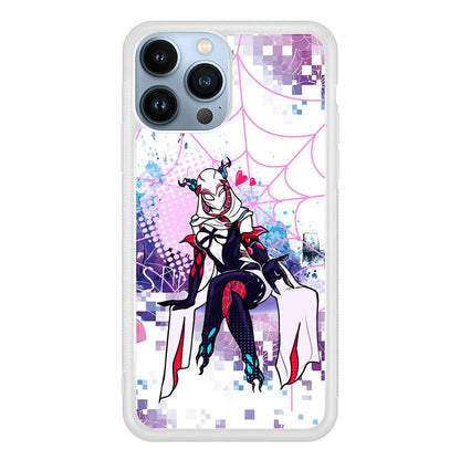 Spider Gwen Net of Love iPhone 15 Pro Case-Oxvistore