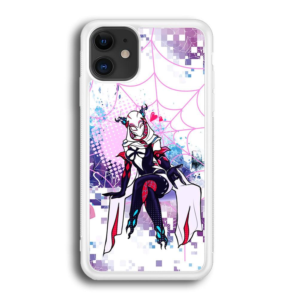 Spider Gwen Net of Love iPhone 12 Case-Oxvistore