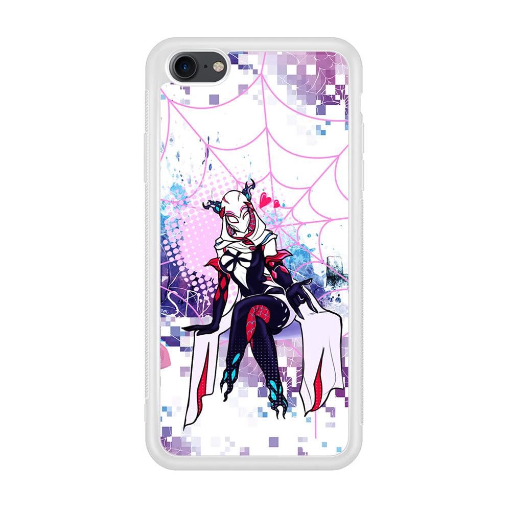 Spider Gwen Net of Love iPhone 8 Case-Oxvistore