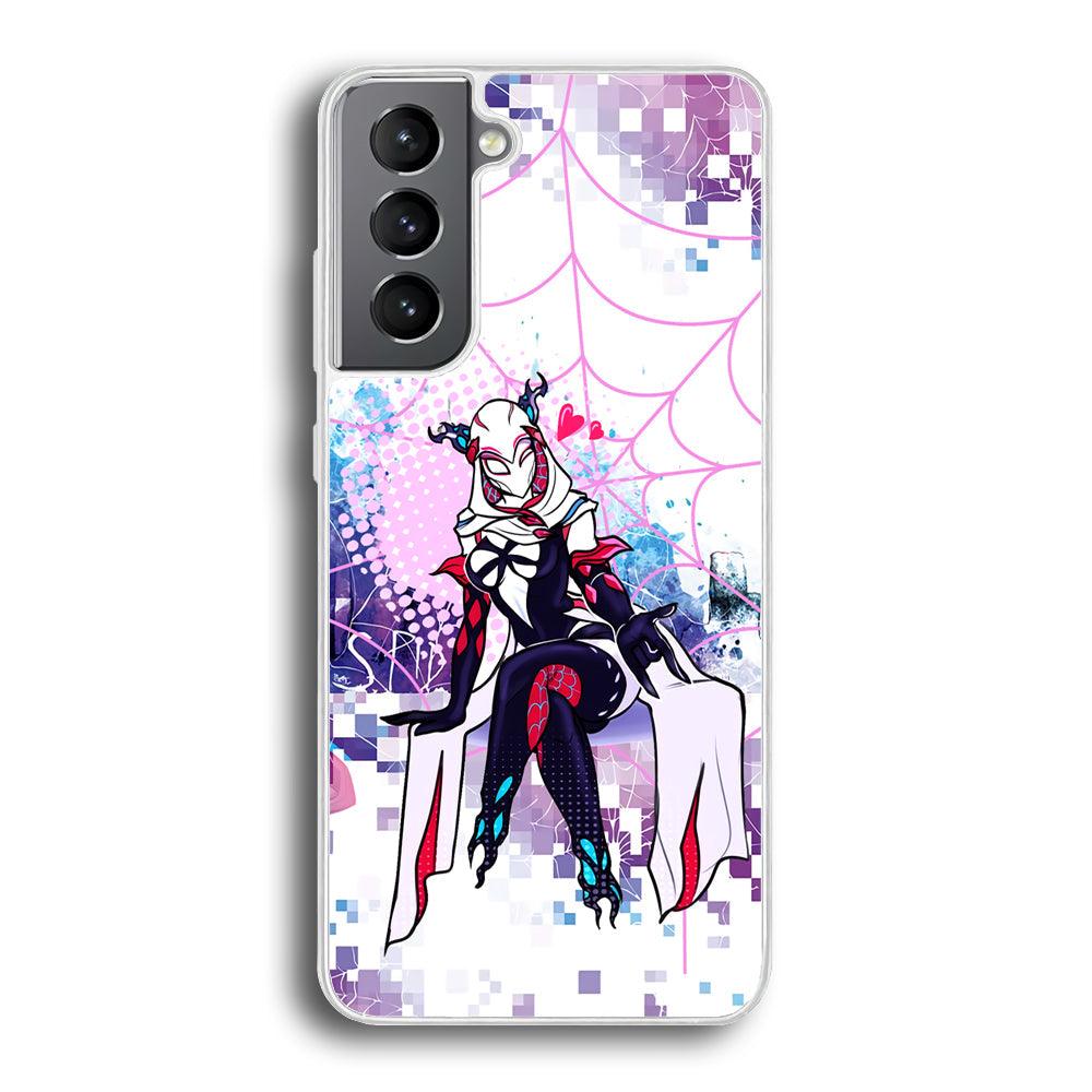 Spider Gwen Net of Love Samsung Galaxy S21 Case-Oxvistore