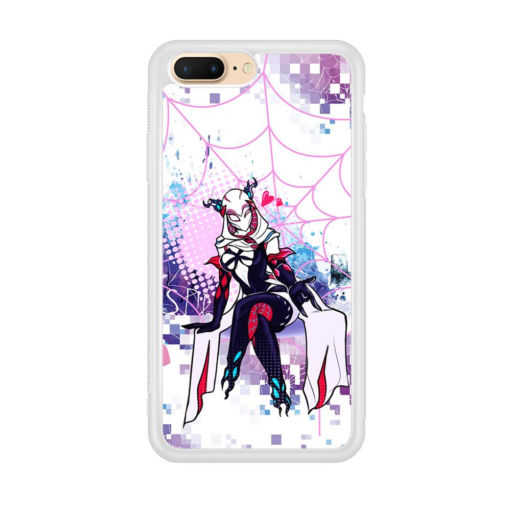 Spider Gwen Net of Love iPhone 8 Plus Case-Oxvistore