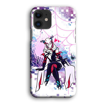 Spider Gwen Net of Love iPhone 12 Case-Oxvistore