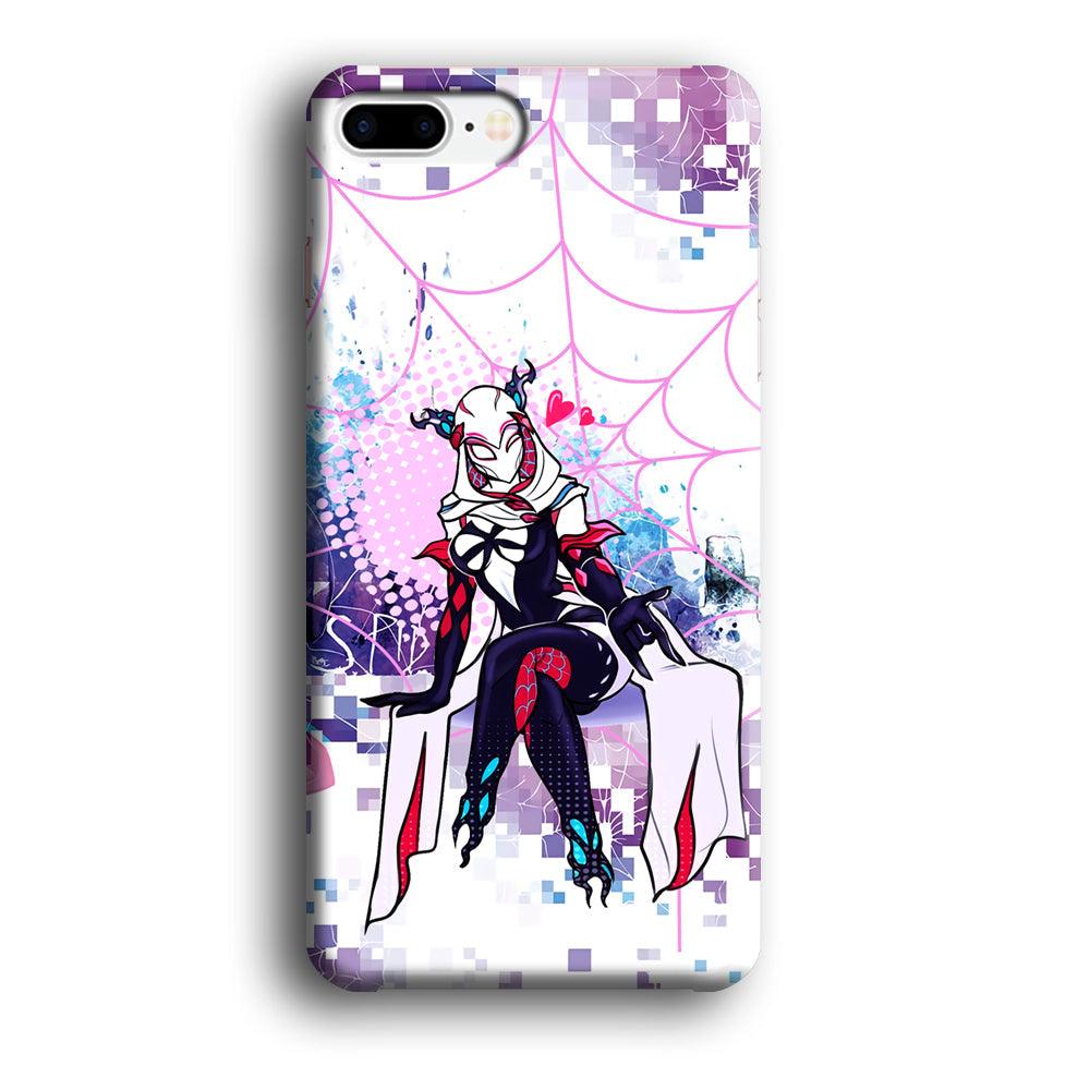 Spider Gwen Net of Love iPhone 8 Plus Case-Oxvistore