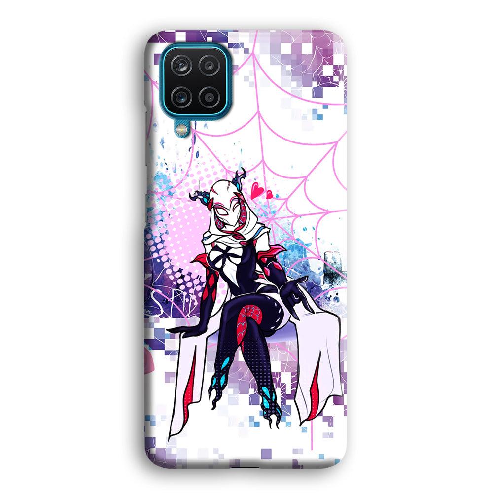 Spider Gwen Net of Love Samsung Galaxy A12 Case-Oxvistore