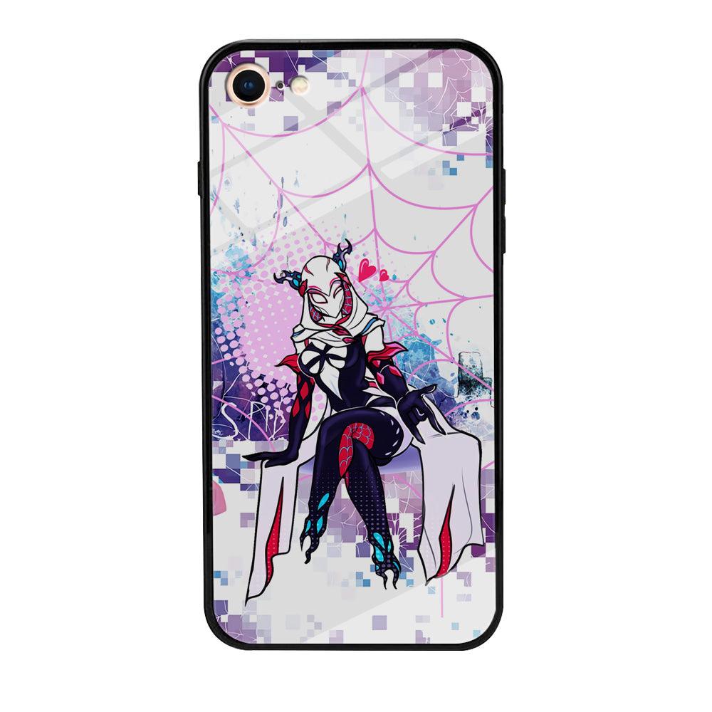 Spider Gwen Net of Love iPhone 8 Case-Oxvistore