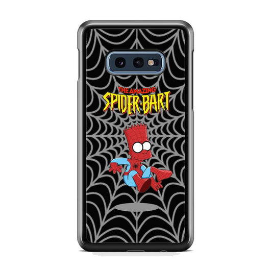 Spiderbart Simpson Showing The Web Samsung Galaxy S10E Case-Rubber Black (2D Case)-Oxvistore