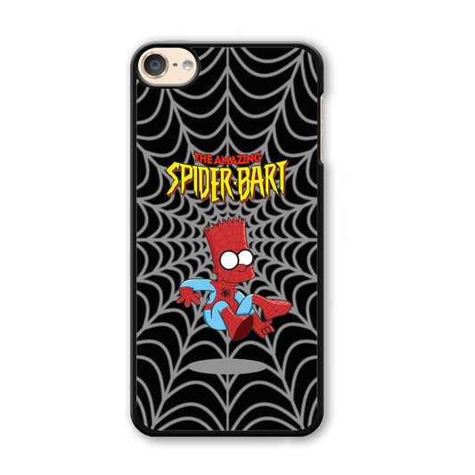 Spiderbart Simpson Showing The Web iPod Touch 6 Case-Plastic Black (2D Case)-Oxvistore