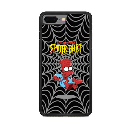 Spiderbart Simpson Showing The Web iPhone 7 Plus Case-Rubber Black (2D Case)-Oxvistore