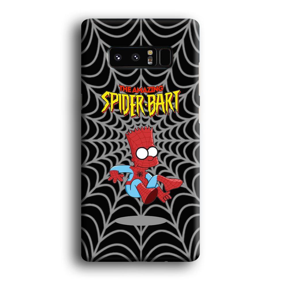 Spiderbart Simpson Showing The Web Samsung Galaxy Note 8 Case-Oxvistore