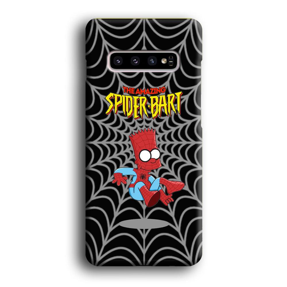 Spiderbart Simpson Showing The Web Samsung Galaxy S10 Plus Case-Oxvistore