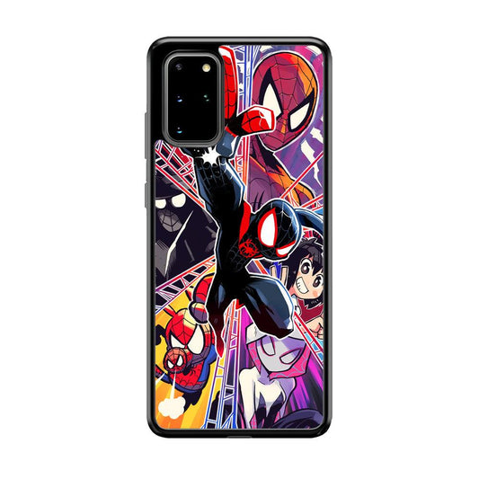 Spiderman Crime Chaser Samsung Galaxy S20 Plus Case-Rubber Black (2D Case)-Oxvistore