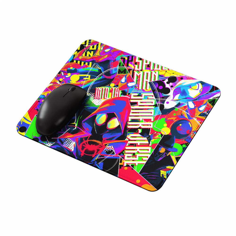 Spiderman Face in Another Universe Mouse Pads