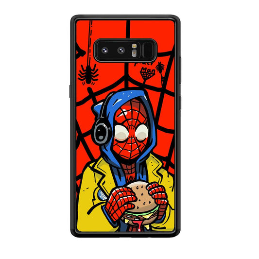 Spiderman Lunch with Burger Samsung Galaxy Note 8 Case-Oxvistore