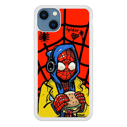 Spiderman Lunch with Burger iPhone 13 Case-Oxvistore