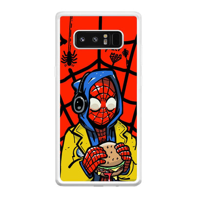 Spiderman Lunch with Burger Samsung Galaxy Note 8 Case-Oxvistore