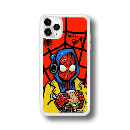 Spiderman Lunch with Burger iPhone 11 Pro Case-Oxvistore