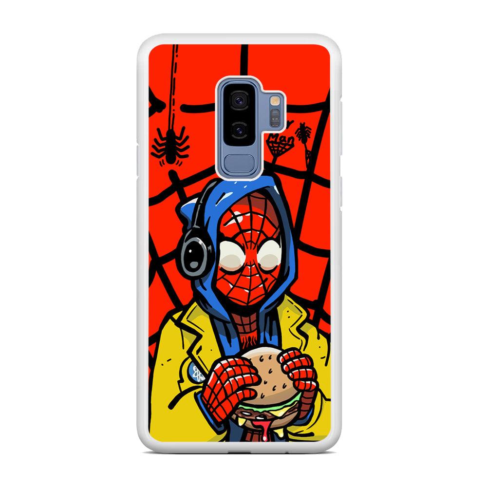 Spiderman Lunch with Burger Samsung Galaxy S9 Plus Case-Oxvistore