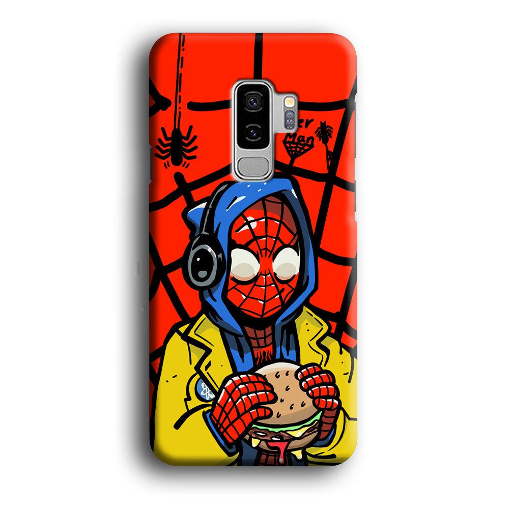 Spiderman Lunch with Burger Samsung Galaxy S9 Plus Case-Oxvistore