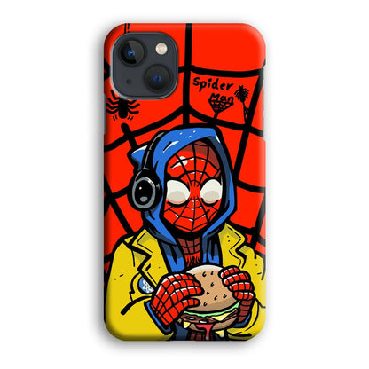 Spiderman Lunch with Burger iPhone 13 Case-Oxvistore