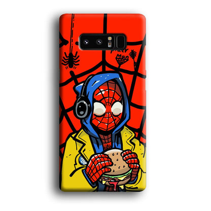 Spiderman Lunch with Burger Samsung Galaxy Note 8 Case-Oxvistore