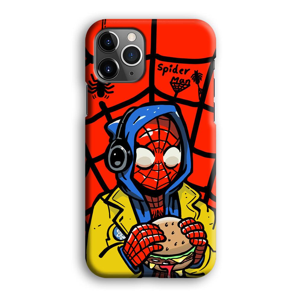 Spiderman Lunch with Burger iPhone 12 Pro Max Case-Oxvistore