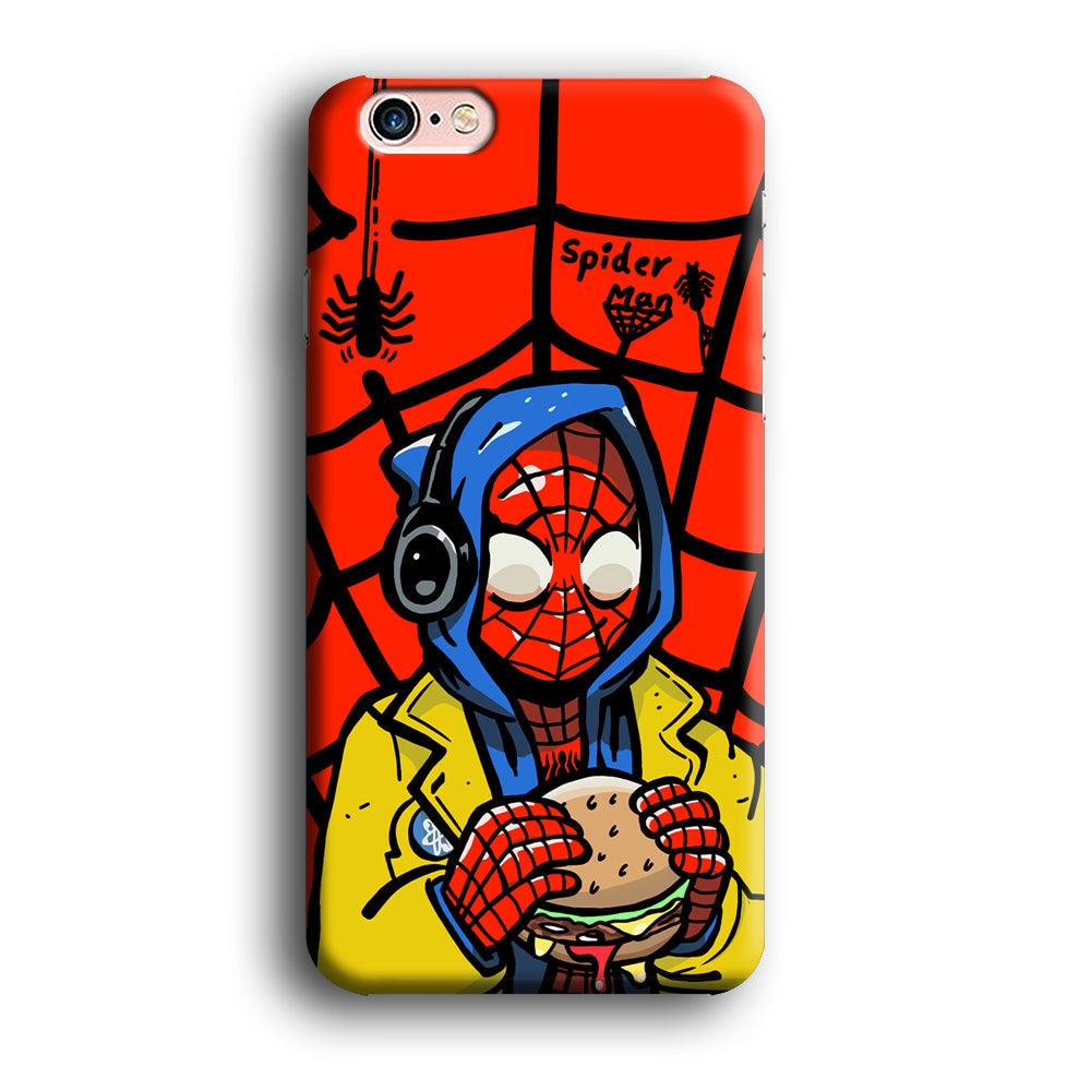 Spiderman Lunch with Burger iPhone 6 Plus | 6s Plus Case-Oxvistore