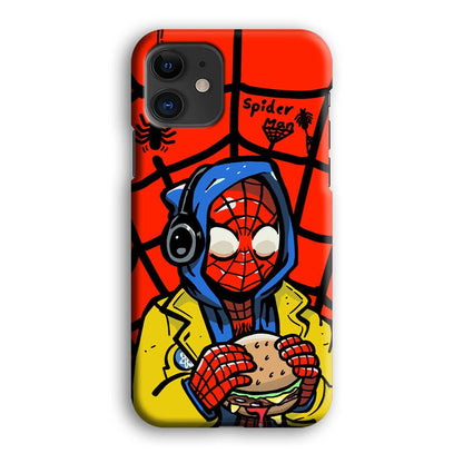 Spiderman Lunch with Burger iPhone 12 Case-Oxvistore