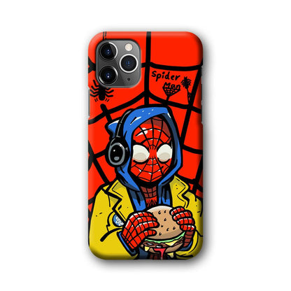 Spiderman Lunch with Burger iPhone 11 Pro Case-Oxvistore