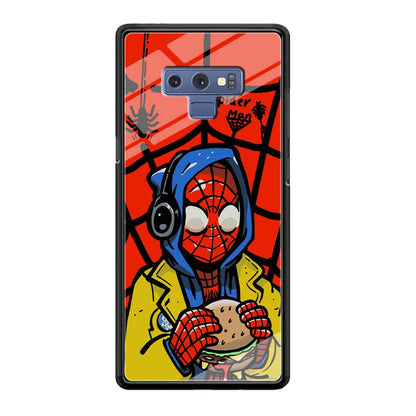 Spiderman Lunch with Burger Samsung Galaxy Note 9 Case-Oxvistore