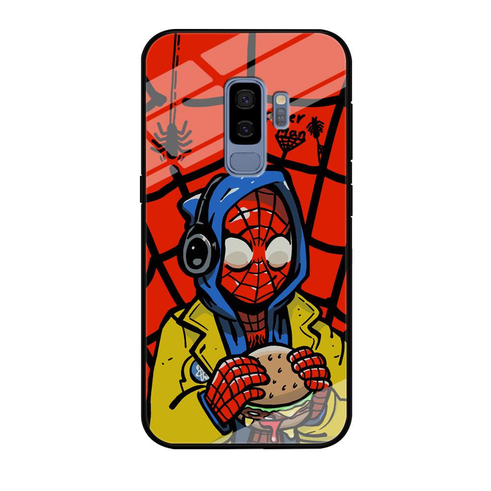 Spiderman Lunch with Burger Samsung Galaxy S9 Plus Case-Oxvistore