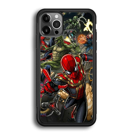 Spiderman Multiverse Battle iPhone 12 Pro Max Case-Oxvistore