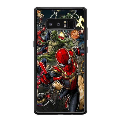 Spiderman Multiverse Battle Samsung Galaxy Note 8 Case-Oxvistore