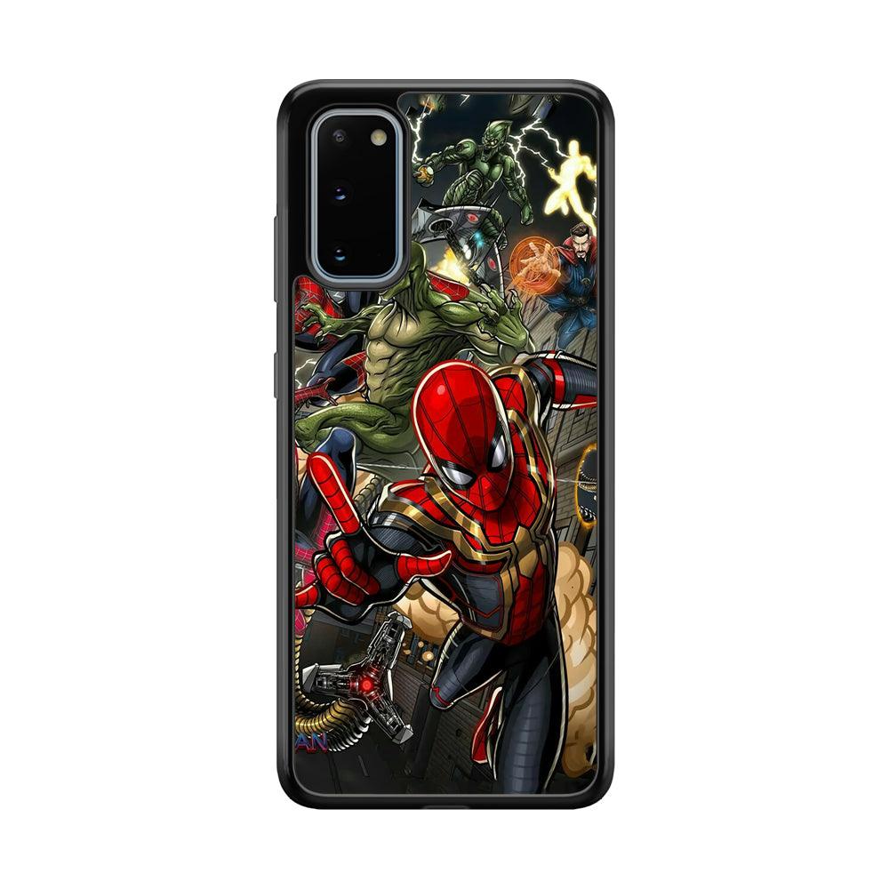 Spiderman Multiverse Battle Samsung Galaxy S20 Case-Oxvistore