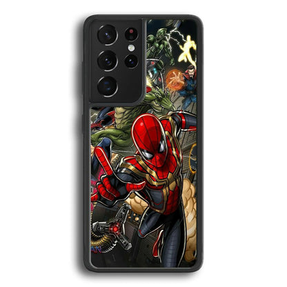 Spiderman Multiverse Battle Samsung Galaxy S21 Ultra Case-Oxvistore