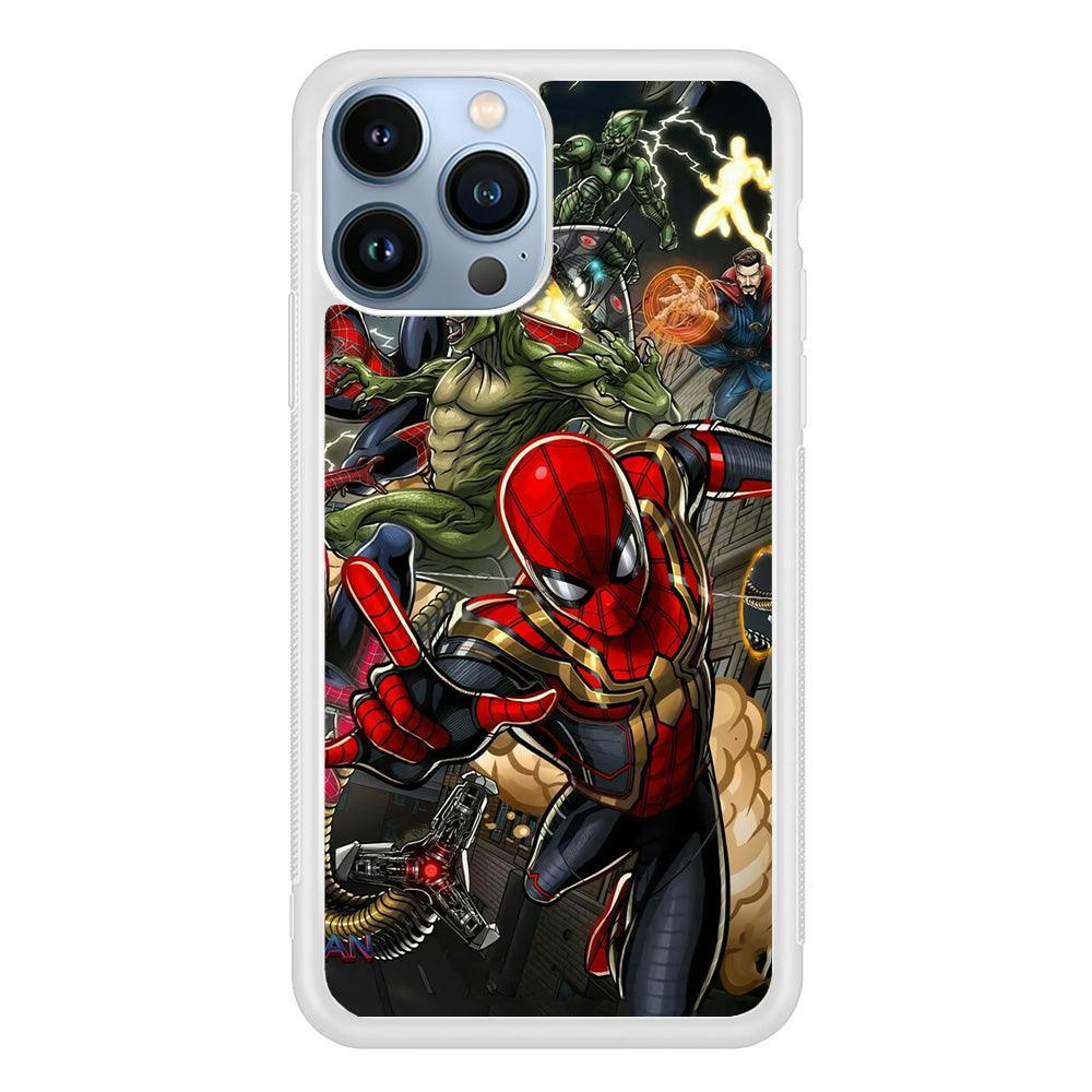 Spiderman Multiverse Battle iPhone 15 Pro Max Case-Oxvistore