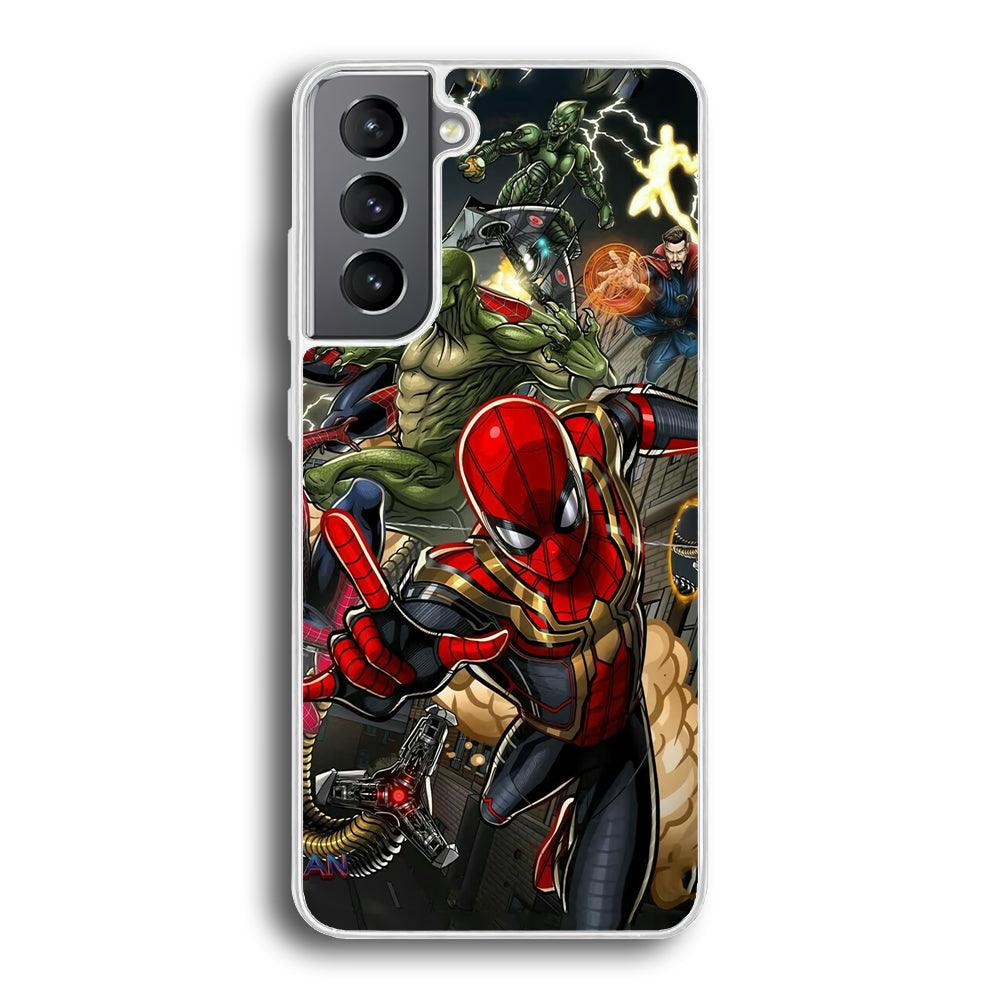 Spiderman Multiverse Battle Samsung Galaxy S21 Case-Oxvistore