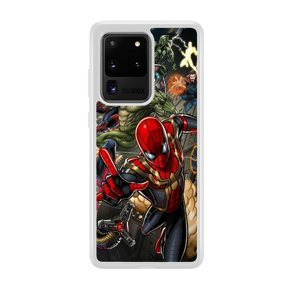 Spiderman Multiverse Battle Samsung Galaxy S20 Ultra Case-Oxvistore