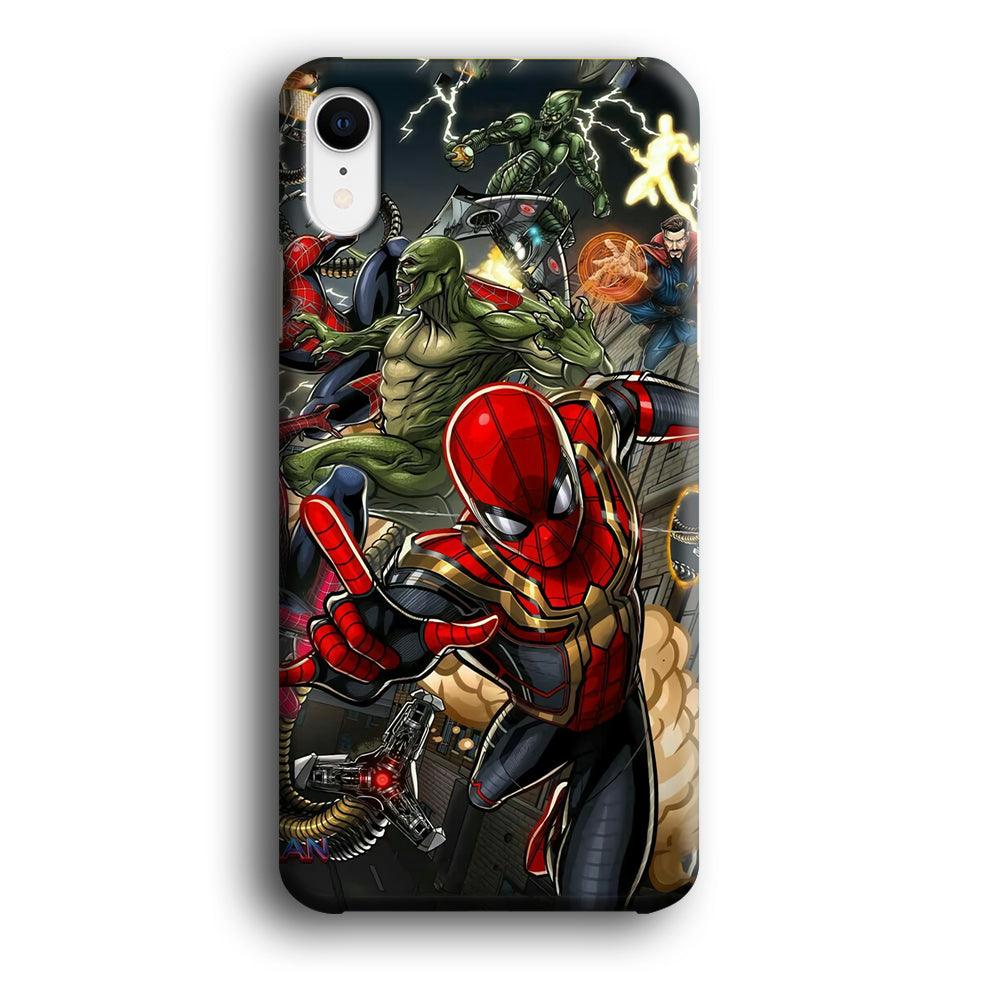 Spiderman Multiverse Battle iPhone XR Case-Oxvistore