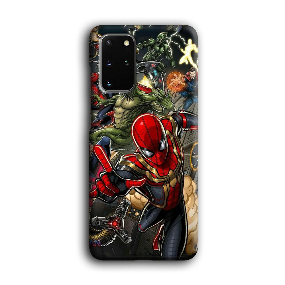 Spiderman Multiverse Battle Samsung Galaxy S20 Plus Case-Oxvistore