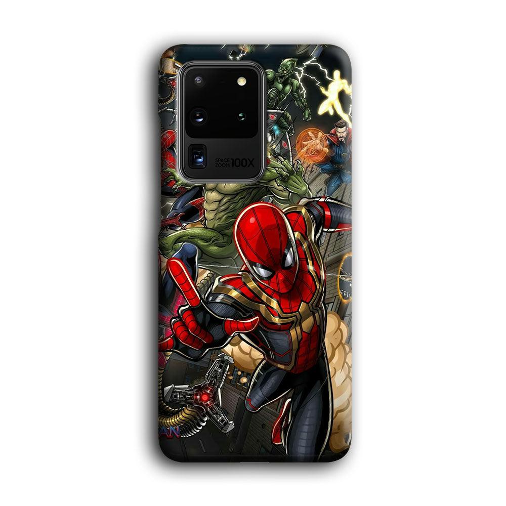 Spiderman Multiverse Battle Samsung Galaxy S20 Ultra Case-Oxvistore