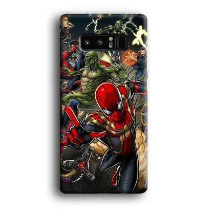 Spiderman Multiverse Battle Samsung Galaxy Note 8 Case-Oxvistore