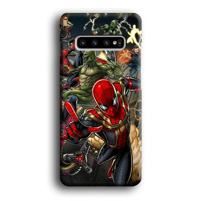 Spiderman Multiverse Battle Samsung Galaxy S10 Plus Case-Oxvistore