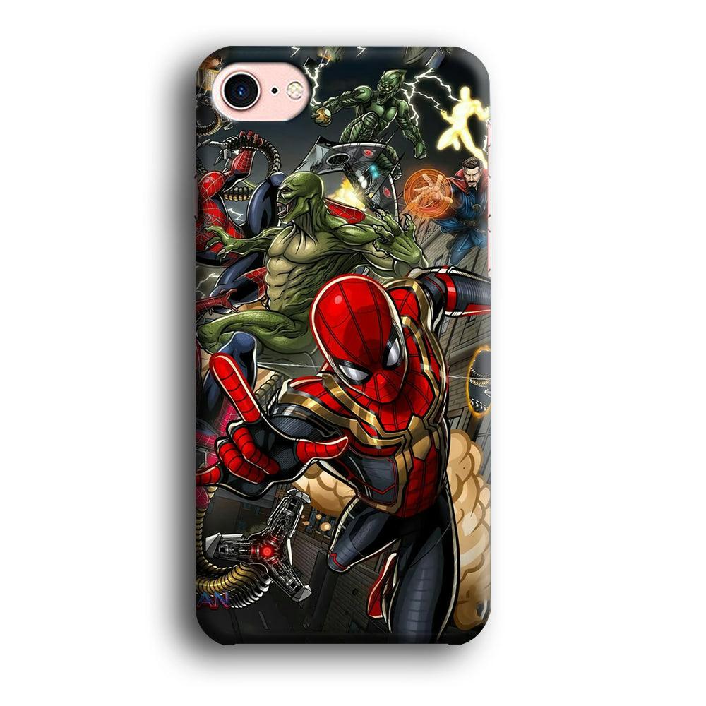 Spiderman Multiverse Battle iPhone 7 Case-Oxvistore