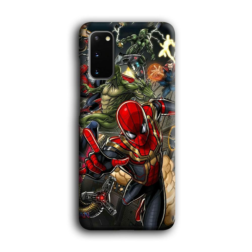 Spiderman Multiverse Battle Samsung Galaxy S20 Case-Oxvistore