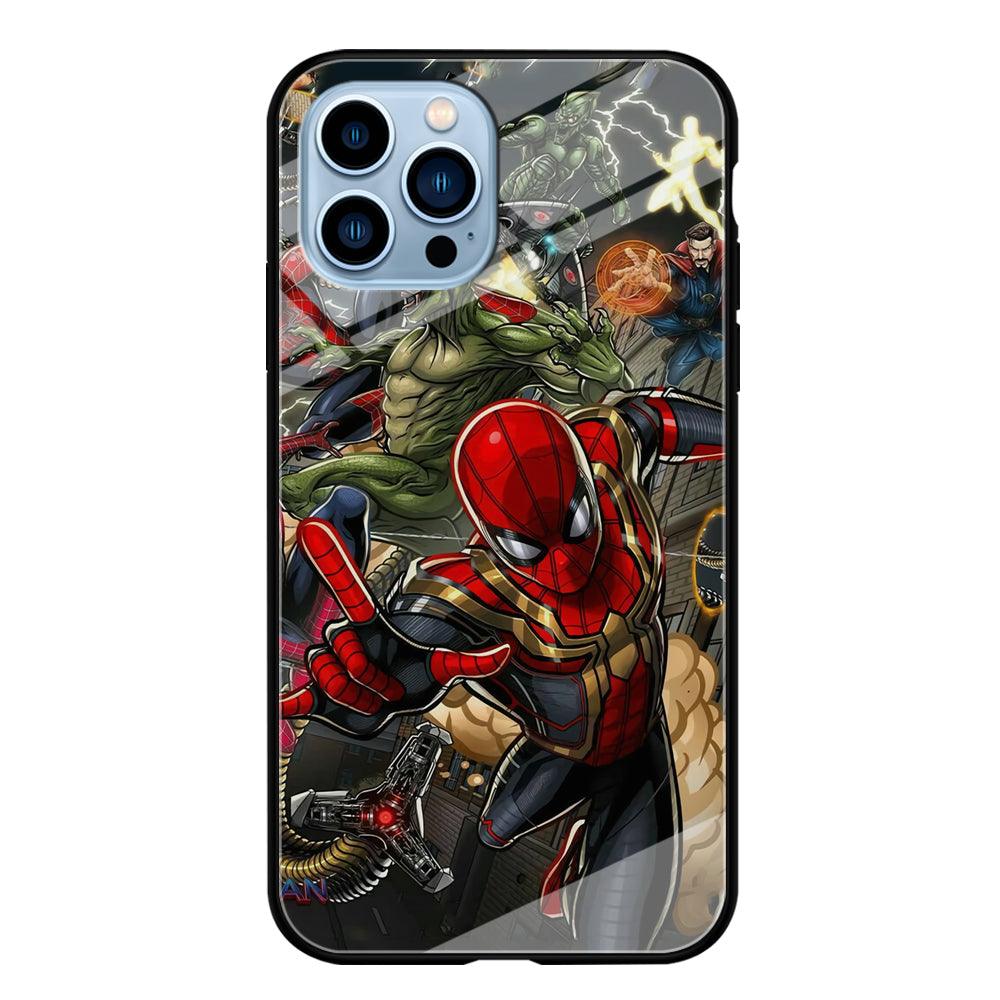 Spiderman Multiverse Battle iPhone 14 Pro Max Case-Oxvistore