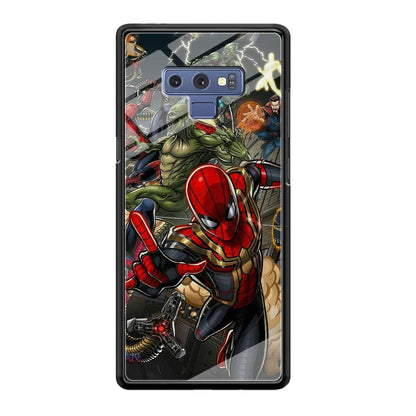 Spiderman Multiverse Battle Samsung Galaxy Note 9 Case-Oxvistore