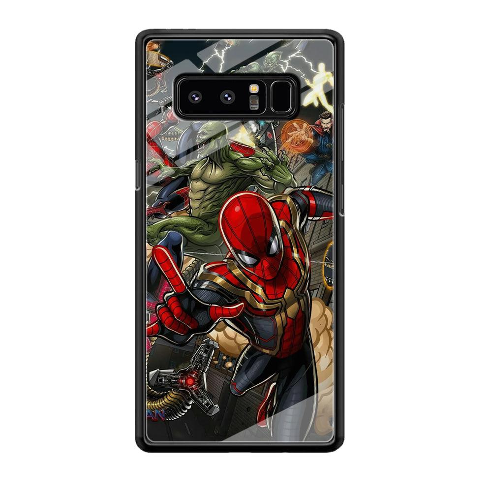 Spiderman Multiverse Battle Samsung Galaxy Note 8 Case-Oxvistore