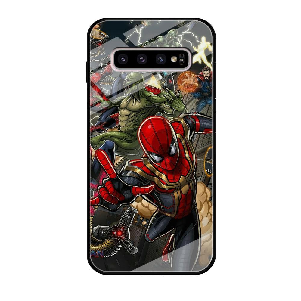 Spiderman Multiverse Battle Samsung Galaxy S10 Plus Case-Oxvistore